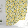 Citrus Yellow Lemon Boho Shower Curtain - Bathroom Accessories - Waterproof Fabric Home Decor Gift
