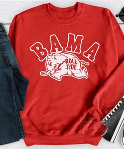 Classic Alabama Roll Tide Retro Crewneck For Fans