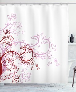 Classic And Elegant Floral Shower Curtain For A Sophisticated Bathroom