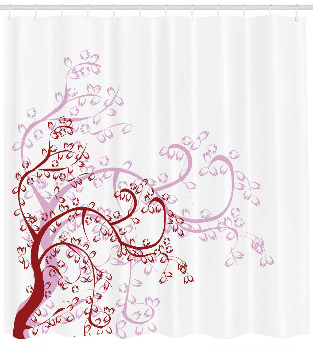 Classic And Elegant Floral Shower Curtain For A Sophisticated Bathroom