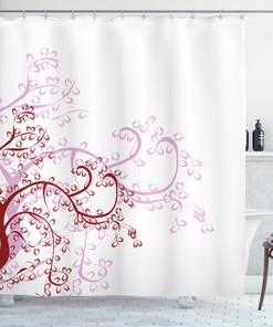 Classic And Elegant Floral Shower Curtain For A Sophisticated Bathroom