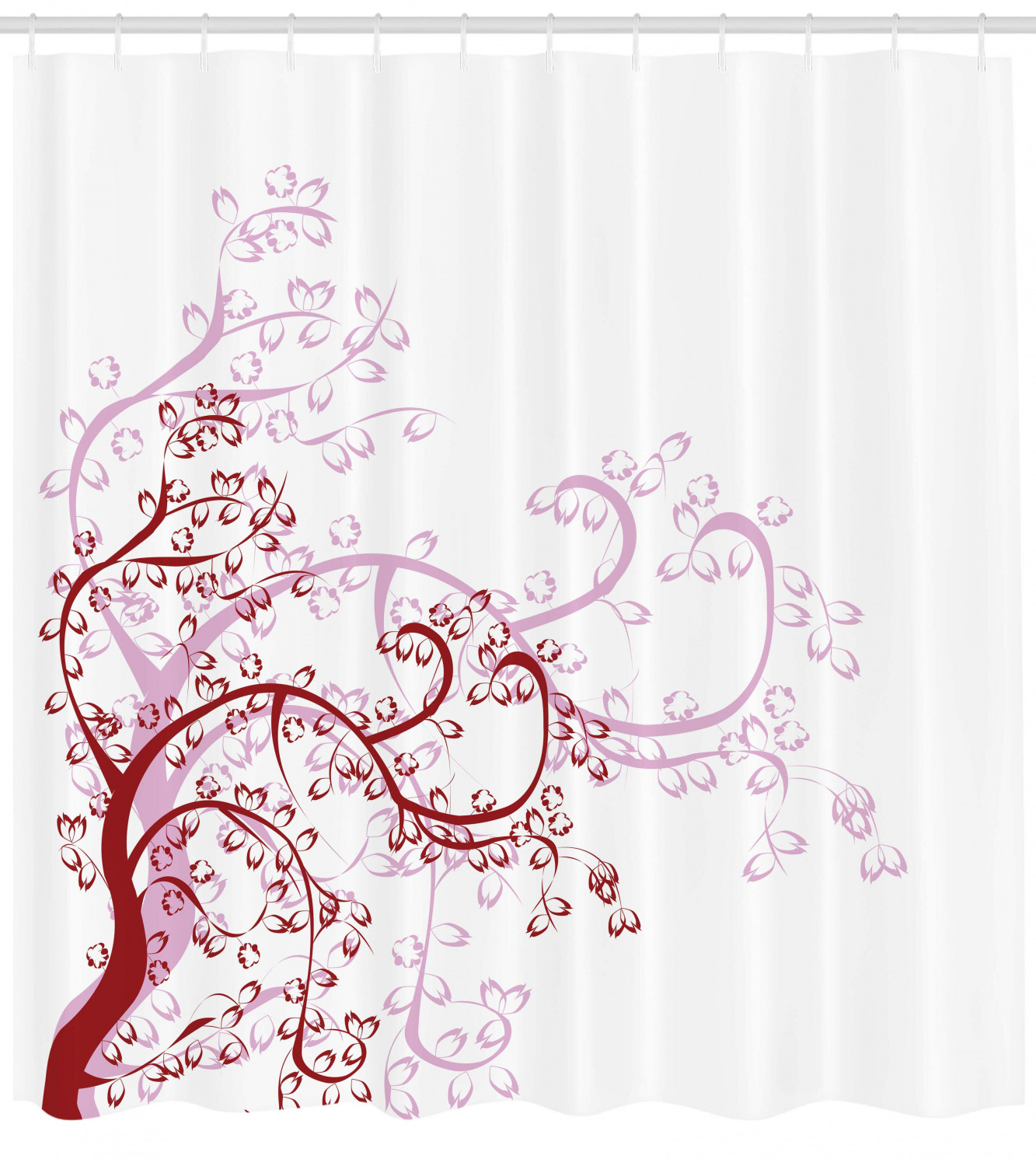 Classic And Elegant Floral Shower Curtain For A Sophisticated Bathroom