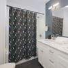 Classic Art Style Night Owls Shower Curtain for a Timeless Bathroom