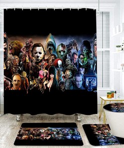 Classic Horror Movies Characters Shower Curtains For Durable Bathroom Decor By Zmylxcj