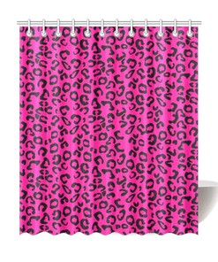 Classic Leopard Print Shower Curtain - Amazing Gift for Animal and Cat Lovers - Waterproof Bathroom Decor