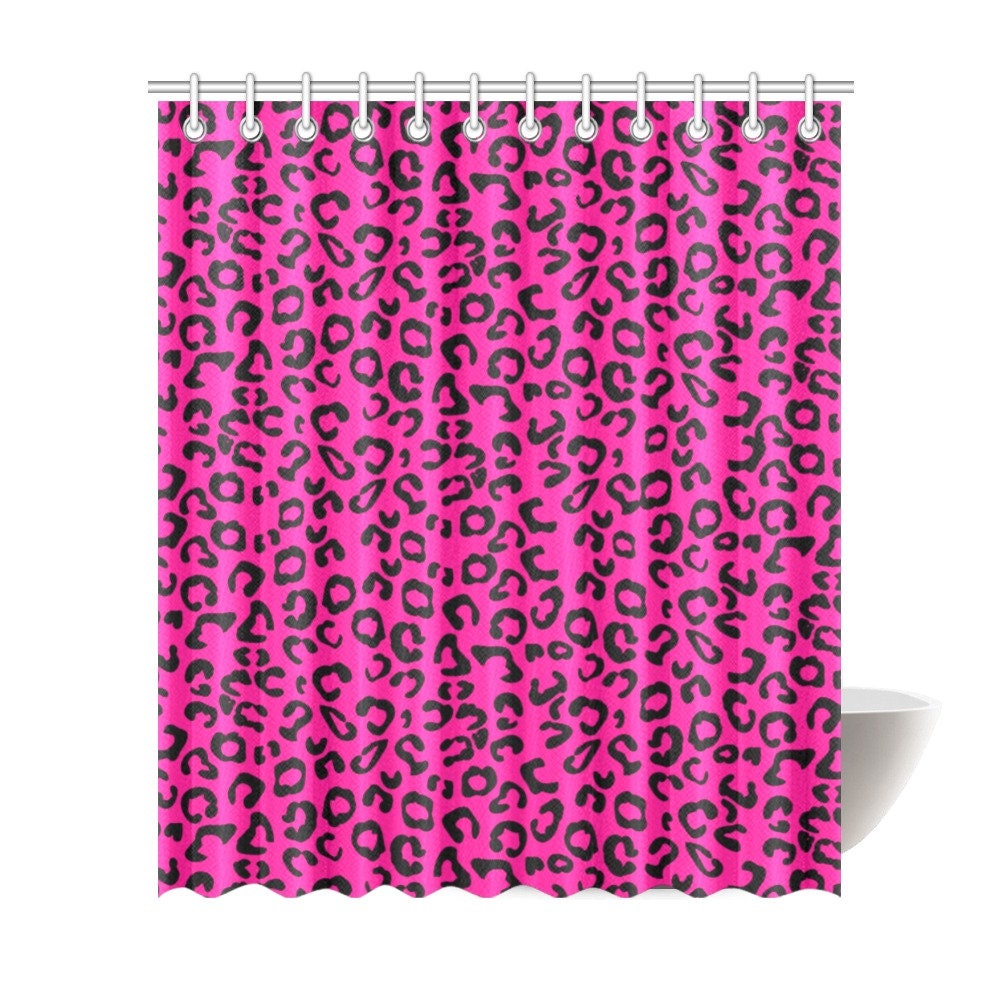 Classic Leopard Print Shower Curtain - Amazing Gift for Animal and Cat Lovers - Waterproof Bathroom Decor