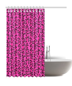 Classic Leopard Print Shower Curtain - Amazing Gift for Animal and Cat Lovers - Waterproof Bathroom Decor