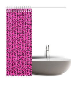 Classic Leopard Print Shower Curtain - Amazing Gift for Animal and Cat Lovers - Waterproof Bathroom Decor
