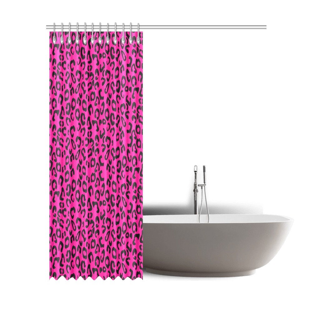 Classic Leopard Print Shower Curtain - Amazing Gift for Animal and Cat Lovers - Waterproof Bathroom Decor