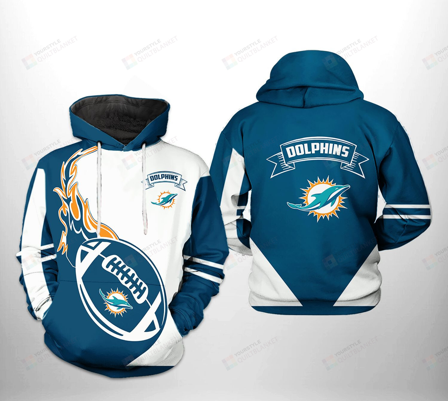 Classic Miami Dolphins Nfl 3D All Over Print Hoodie With Unique Zip-Up Style And Customization Option