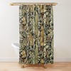 Classic Pattern Forest Fabric Shower Curtain - Timeless Bathroom Elegance