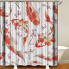 Classic Red Koi Fish Shower Curtain for Fans of Traditional Asian Art