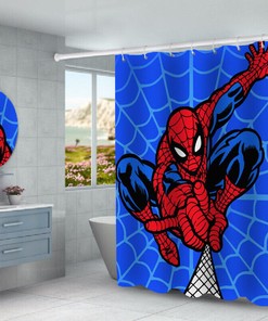 Classic Spider-Man Bathroom Shower Curtain Pad for Fans of the Hero
