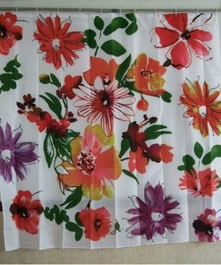 Classic, Stylish, And Modern Floral Bright Waterproof Shower Curtain - Perfect For Diy Bathroom Decor.