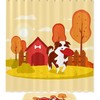Classic Waterproof Dog Shower Curtain - Perfect For Any Bathroom Decor