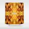 Classic Yellow Geometric Pattern Shower Curtain for Modern Bathrooms 