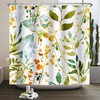 Classic and Artistic Green Leaf Eucalyptus Shower Curtain for Your Home or Hotel Bathroom