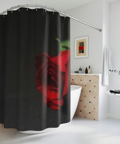 Classic and Elegant Rose Shower Curtain for Any Bathroom