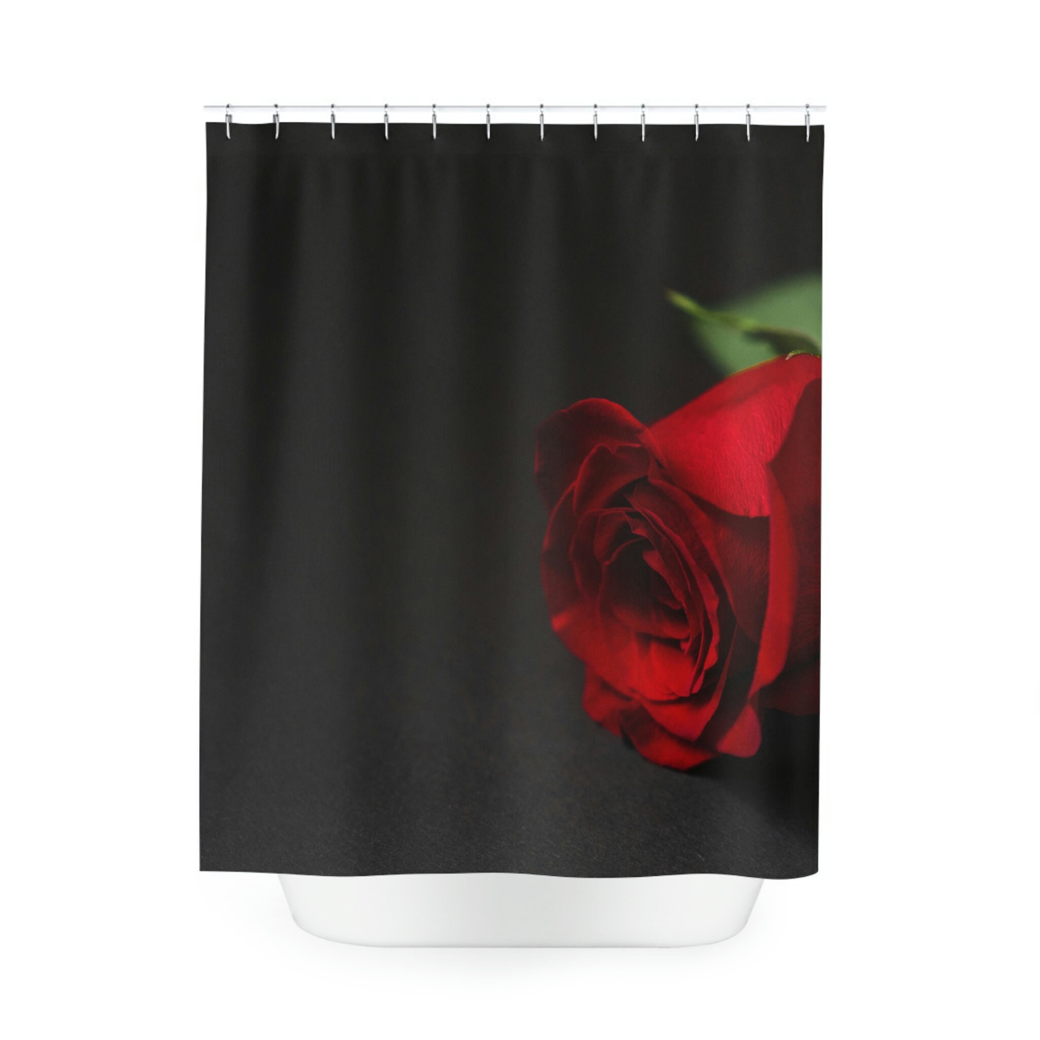 Classic and Elegant Rose Shower Curtain for Any Bathroom