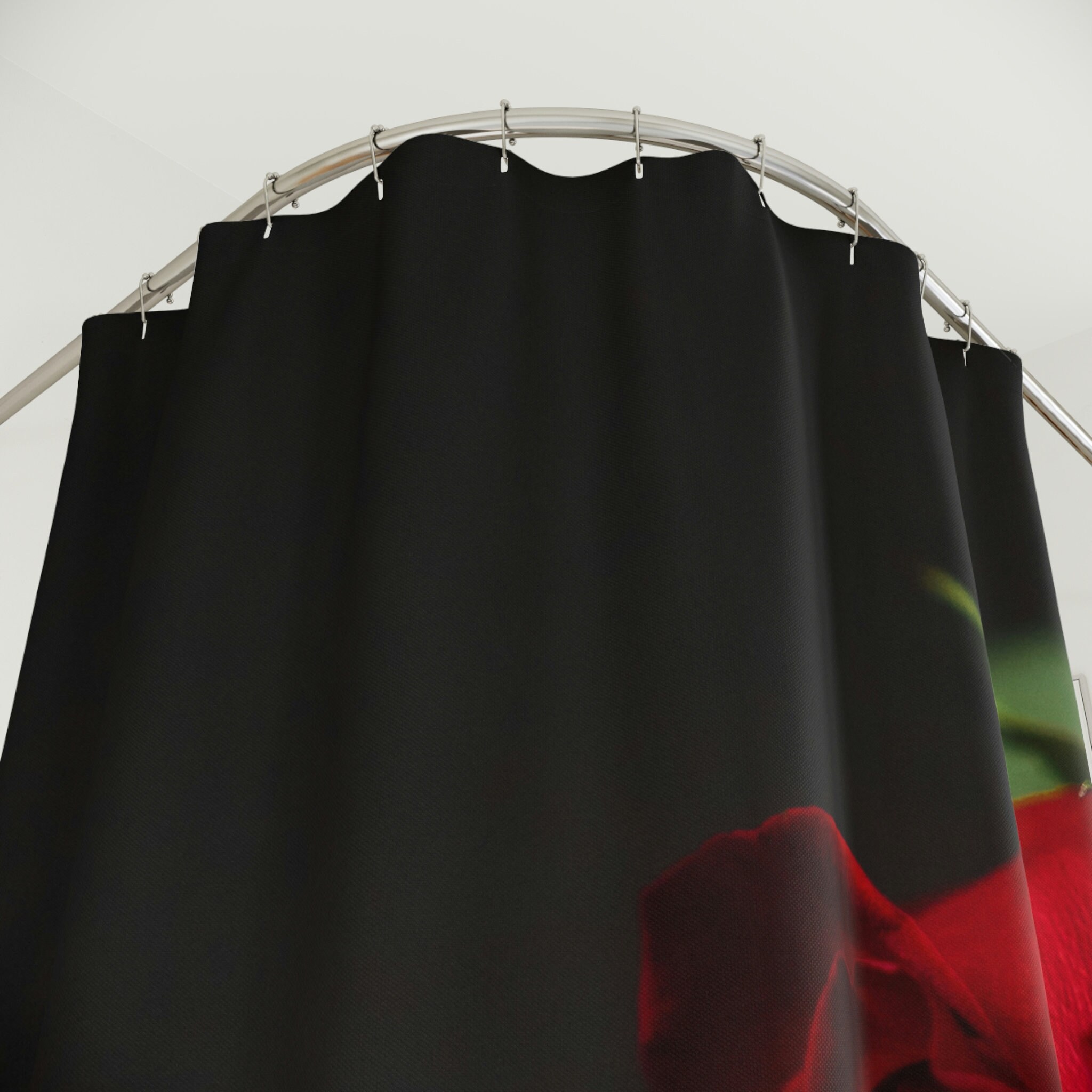 Classic and Elegant Rose Shower Curtain for Any Bathroom
