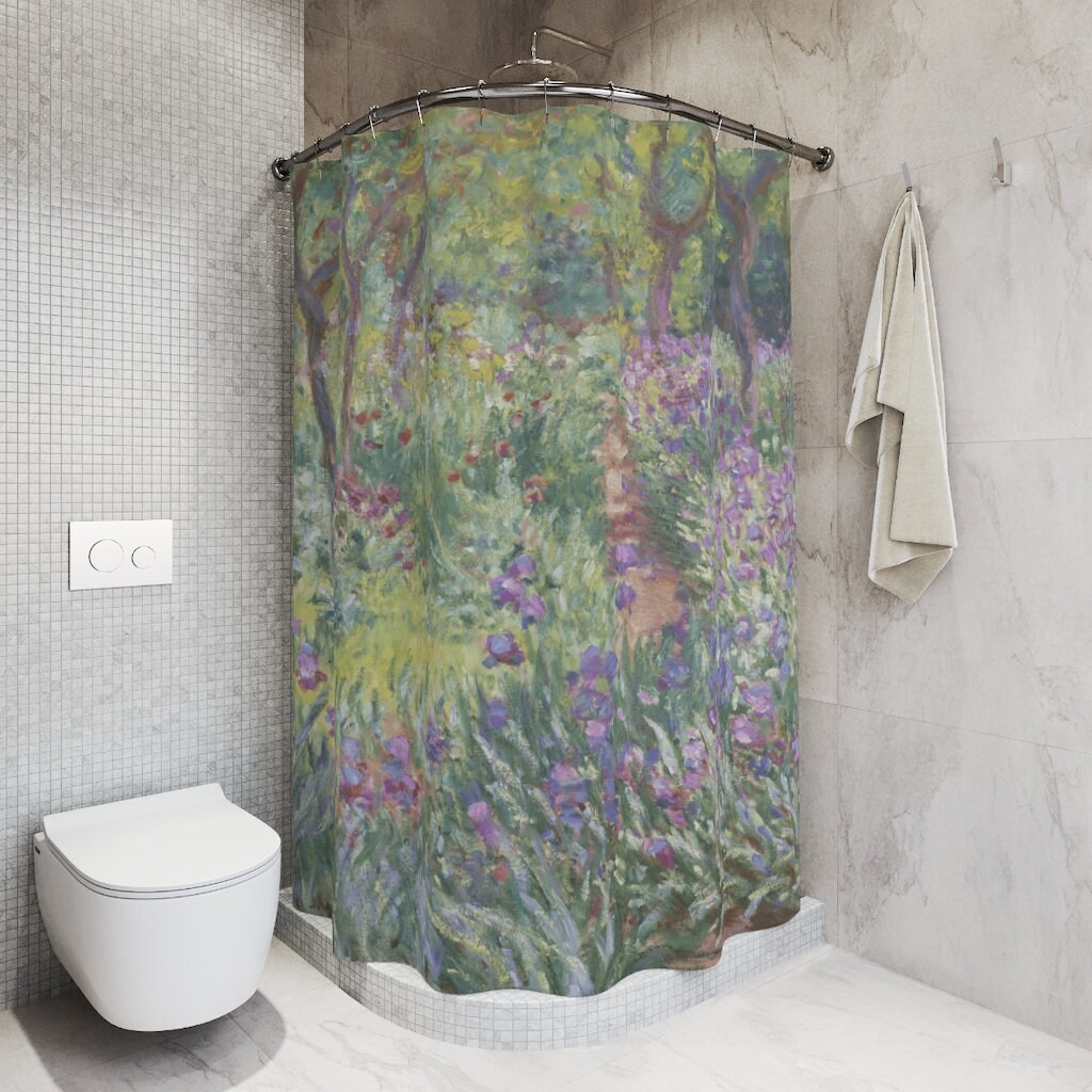 Claude Monet'S Artist Garden Shower Curtain For Artistic And Colorful Bathroom Decor - Image 3