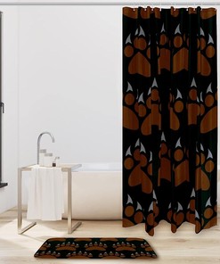 Clawing Back Grizzly Bear Claw Brown Waterproof Shower Curtain