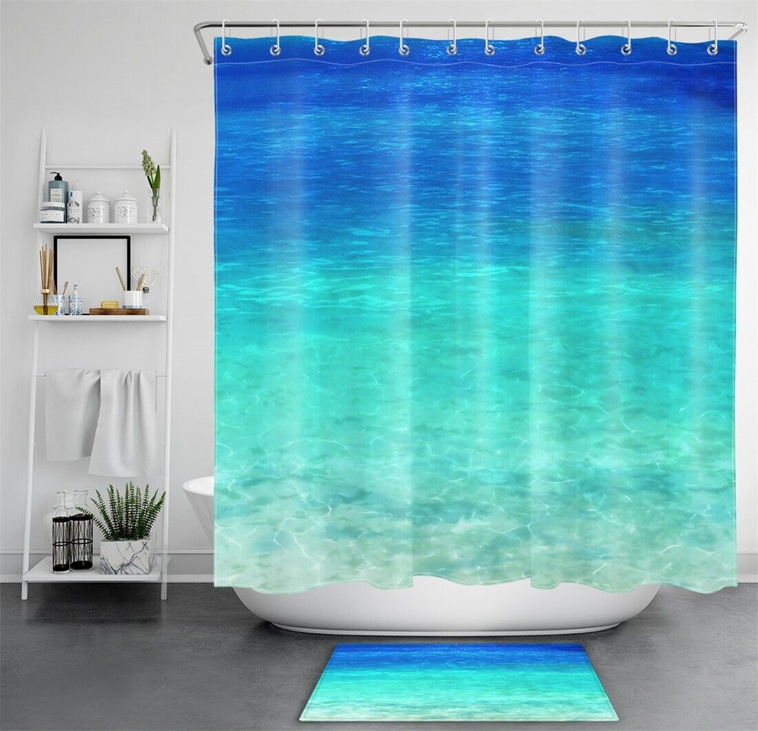 Clear Sea Water Nature Natural Scenery Shower Curtain for a Refreshing Look
