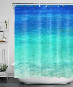 Clear Sea Water Nature Natural Scenery Shower Curtain for a Refreshing Look