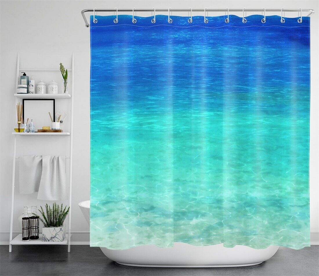 Clear Sea Water Nature Natural Scenery Shower Curtain for a Refreshing Look