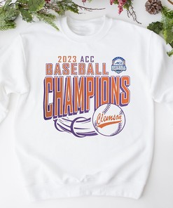 Clemson Tigers 2023 ACC Baseball Conference Tournament Champions - T-Shirt for Fans