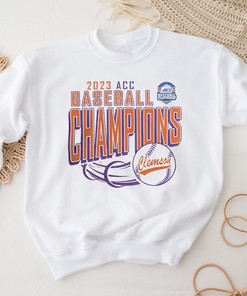 Clemson Tigers 2023 ACC Baseball Conference Tournament Champions - T-Shirt for Fans