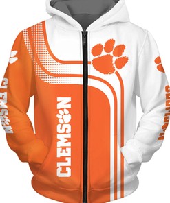 Clemson Tigers 3D Pullover And Zip Up Hoodie All Over Print 3D Gifts For Fans