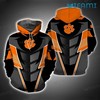 Clemson Tigers Armor 3D Hoodie With Clemson Logo
