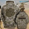 Clemson Tigers Army Camo 3D Hoodie With All Over Print Graphic