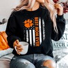 Clemson Tigers Best Mom Ever - American Flag T-Shirt Hoodie Sweatshirt for Fans