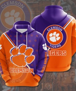 Clemson Tigers Custom All Over Print 3D Hoodie For Fans