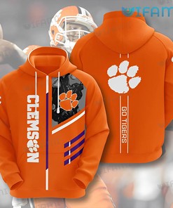 Clemson Tigers Go Tigers 3D Hoodie With All Over Print Graphic