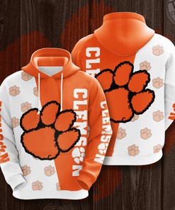 Clemson Tigers Hoodie 3D With All Over Print Graphic