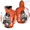Clemson Tigers Jack Skellington And Zero Hoodie With Clemson Logo