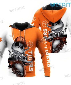 Clemson Tigers Jack Skellington Zero 3D Hoodie For Fans