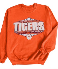 Clemson Tigers NCAA Crew Neck Sweatshirt - Perfect T-Shirt Hoodie for Fans