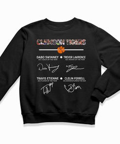 Clemson Tigers NCAA Members Signatures - Perfect T-Shirt Sweatshirt Hoodie for Fans