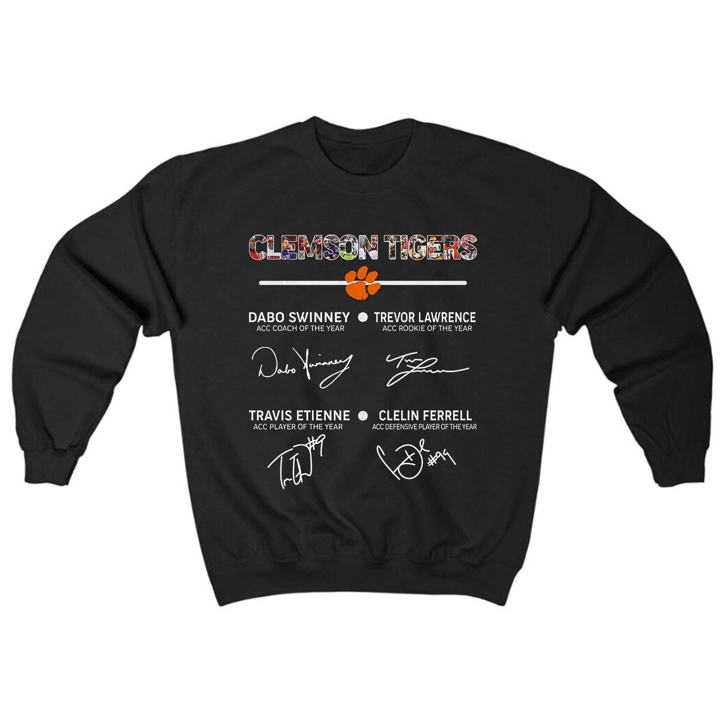 Clemson Tigers NCAA Members Signatures - Perfect T-Shirt Sweatshirt Hoodie for Fans