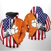 Clemson Tigers Ncaa Us Flag 3D Hoodie - Zip-Up Hoodie