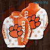 Clemson Tigers Paw All Over Print 3D Hoodie