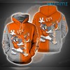 Clemson Tigers Tom And Jerry 3D Hoodie With All Over Print Design