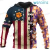 Clemson Tigers Usa Flag 3D Hoodie With Clemson Logo