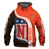 Cleveland Browns 3D Hoodie Pullover All Over Print Zip Hoodie Nfl For Fans