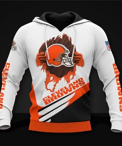 Cleveland Browns All Over Print Cool Graphic Hoodie Gifts For Fans