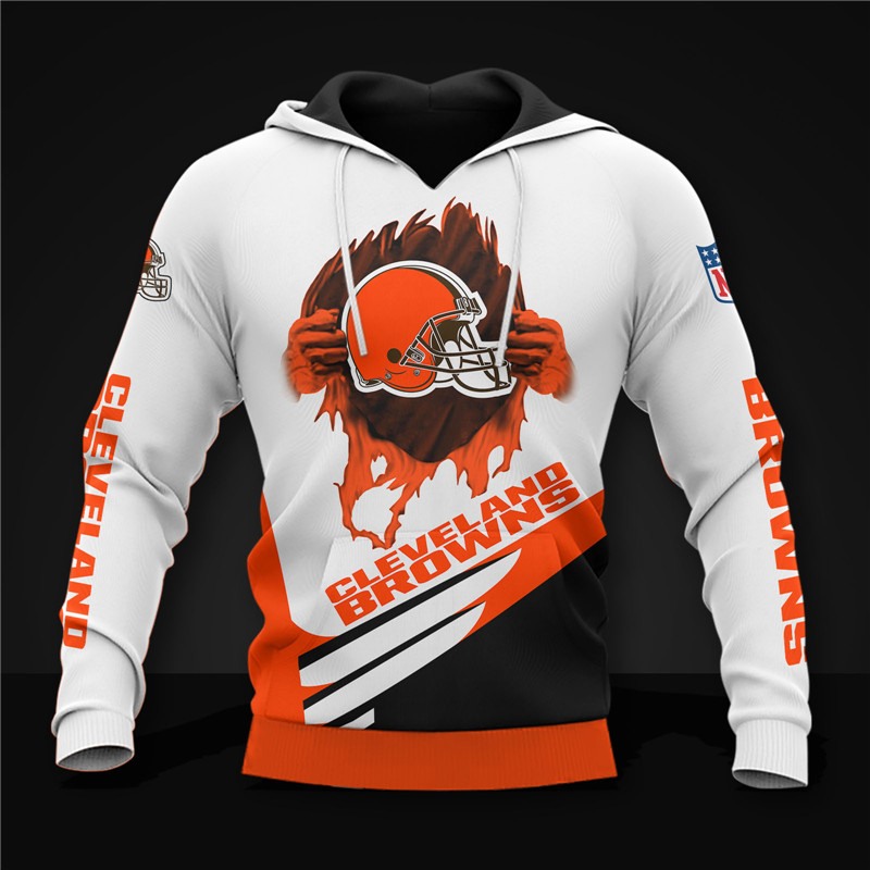 Cleveland Browns All Over Print Cool Graphic Hoodie Gifts For Fans